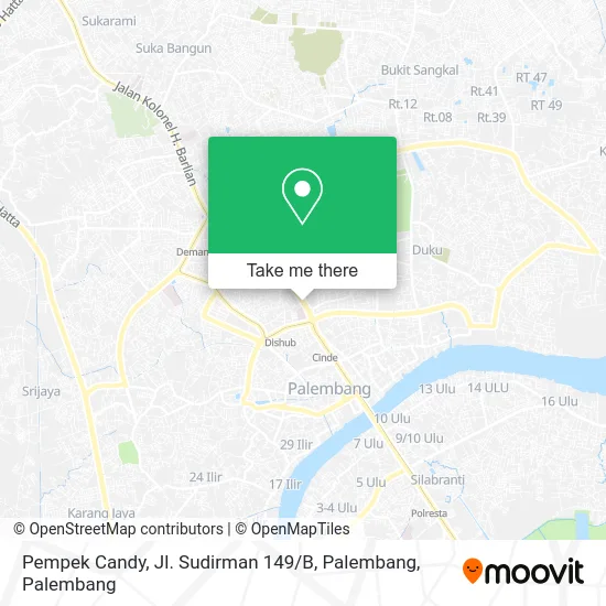 Pempek Candy, Jl. Sudirman 149 / B, Palembang map