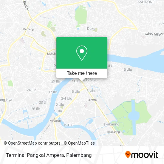 Terminal Pangkal Ampera map