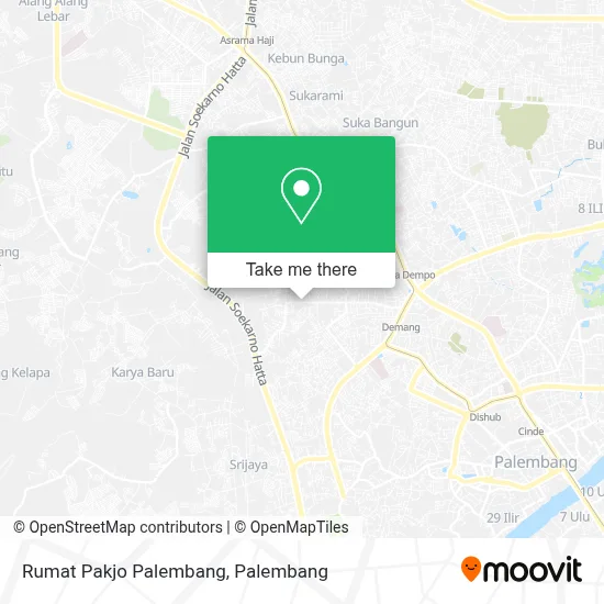 Rumat Pakjo Palembang map