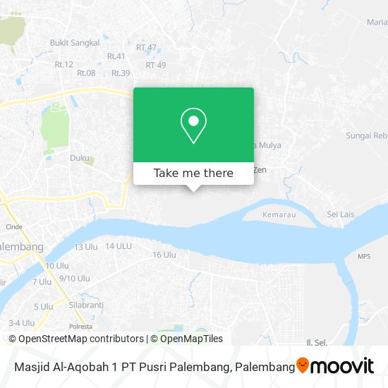 Masjid Al-Aqobah 1 PT Pusri Palembang map