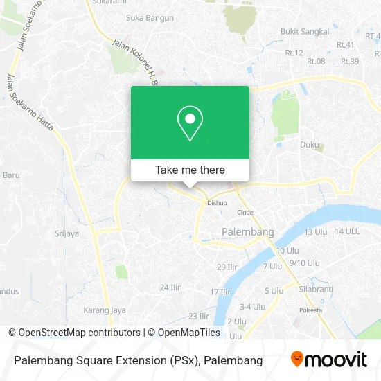 Palembang Square Extension (PSx) map