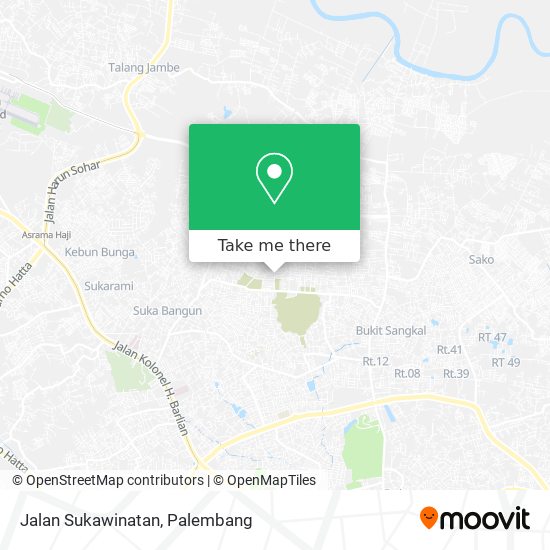 Jalan Sukawinatan map