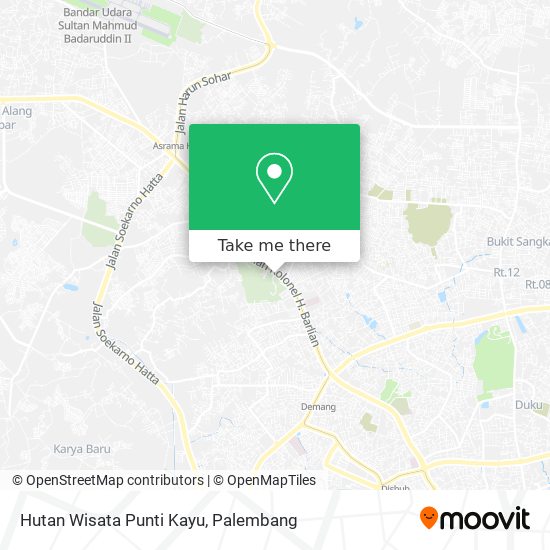 Hutan Wisata Punti Kayu map