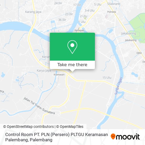 Control Room PT. PLN (Persero) PLTGU Keramasan Palembang map