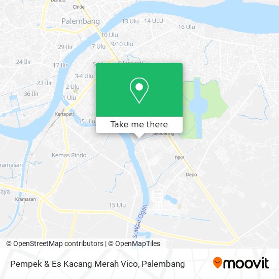 Pempek & Es Kacang Merah Vico map