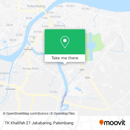 TK Khalifah 27 Jakabaring map