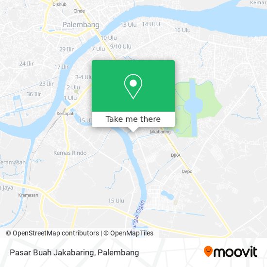 Pasar Buah Jakabaring map