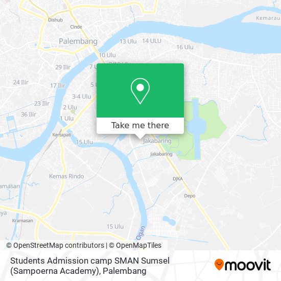 Students Admission camp SMAN Sumsel (Sampoerna Academy) map