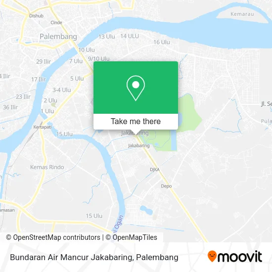 Bundaran Air Mancur Jakabaring map