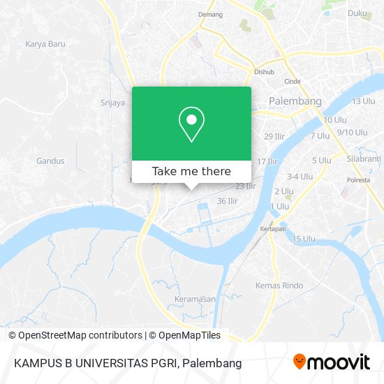 KAMPUS B UNIVERSITAS PGRI map