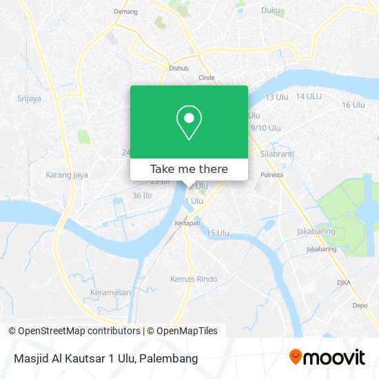 Masjid Al Kautsar 1 Ulu map