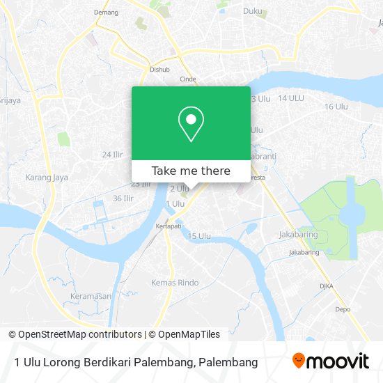 1 Ulu Lorong Berdikari Palembang map