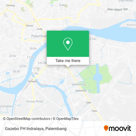 Gazebo FH Indralaya map