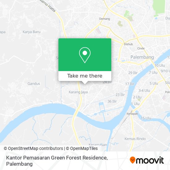 Kantor Pemasaran Green Forest Residence map