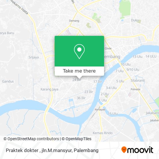 Praktek dokter , jln.M.mansyur map