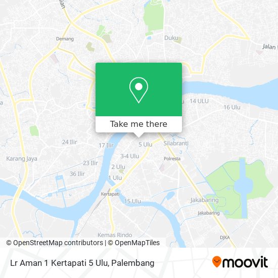 Lr Aman 1 Kertapati 5 Ulu map