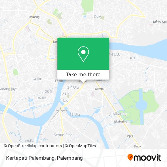 Kertapati Palembang map