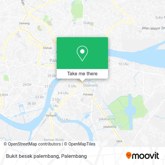 Bukit besak palembang map