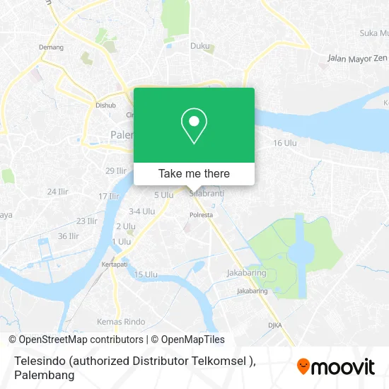 Telesindo (authorized Distributor Telkomsel ) map