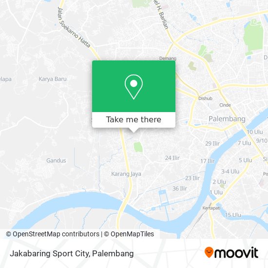 Jakabaring Sport City map