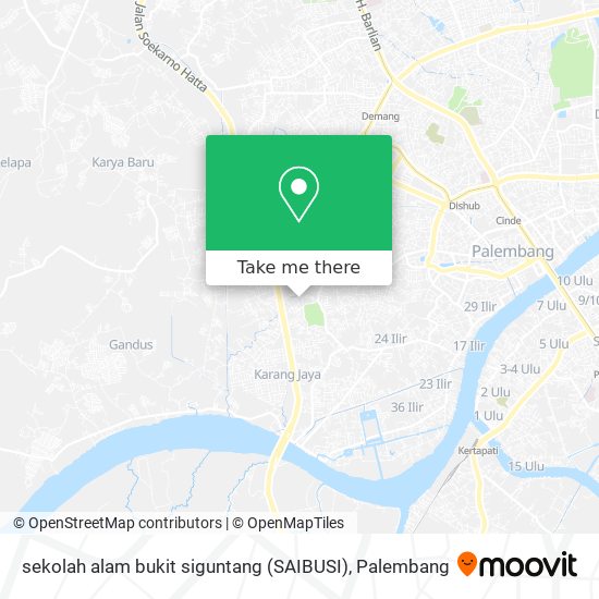 sekolah alam bukit siguntang (SAIBUSI) map