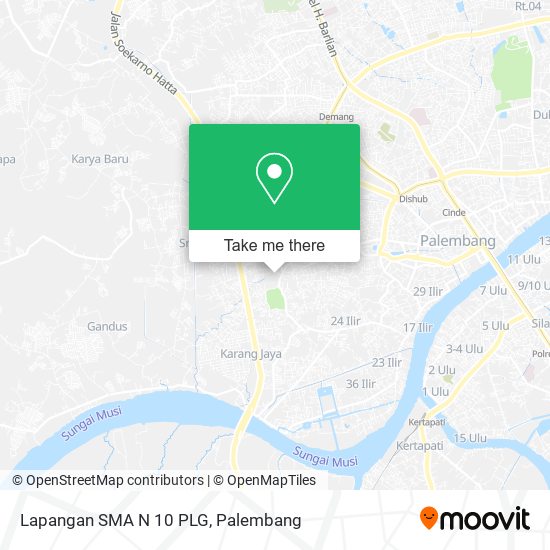Lapangan SMA N 10 PLG map