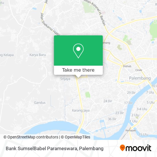 Bank SumselBabel Parameswara map