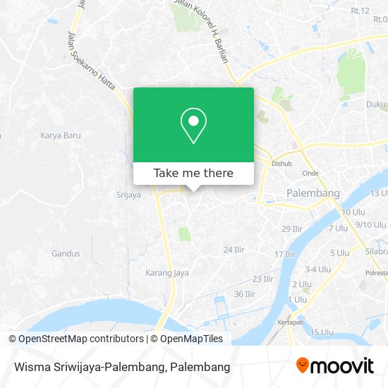 Wisma Sriwijaya-Palembang map