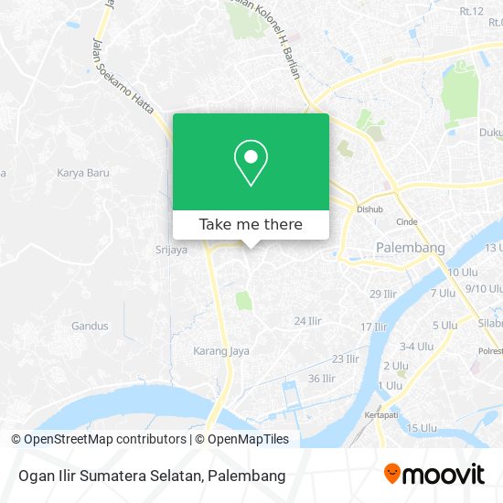 Ogan Ilir Sumatera Selatan map