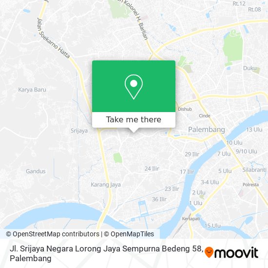 Jl. Srijaya Negara Lorong Jaya Sempurna Bedeng 58 map