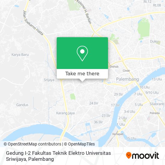 Gedung I-2 Fakultas Teknik Elektro Universitas Sriwijaya map