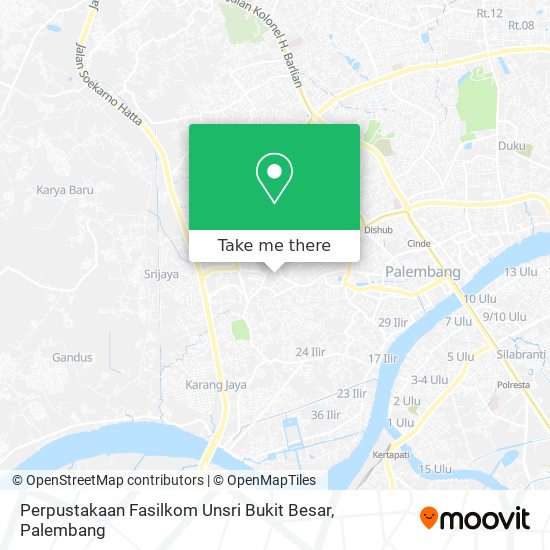 Perpustakaan Fasilkom Unsri Bukit Besar map
