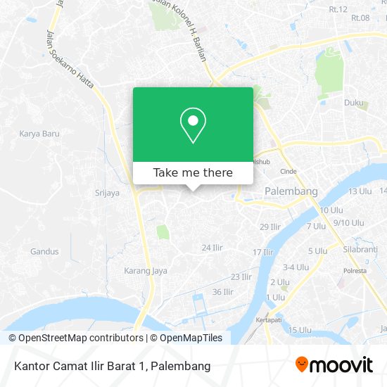 Kantor Camat Ilir Barat 1 map