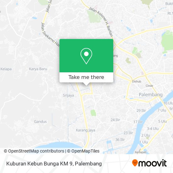 Kuburan Kebun Bunga KM 9 map