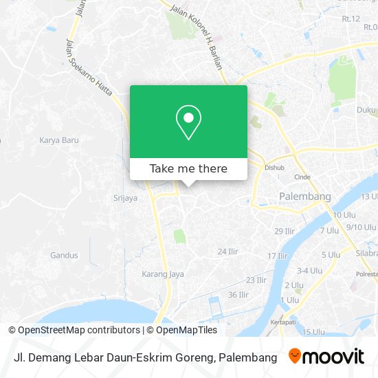 Jl. Demang Lebar Daun-Eskrim Goreng map