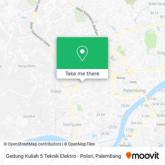 Gedung Kuliah 5 Teknik Elektro - Polsri map