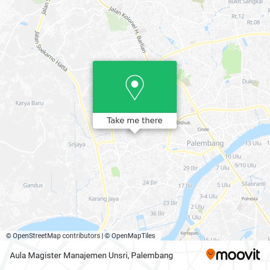 Aula Magister Manajemen Unsri map