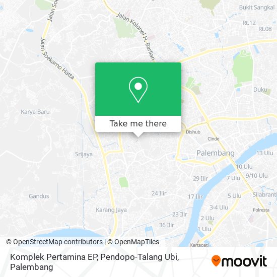Komplek Pertamina EP, Pendopo-Talang Ubi map