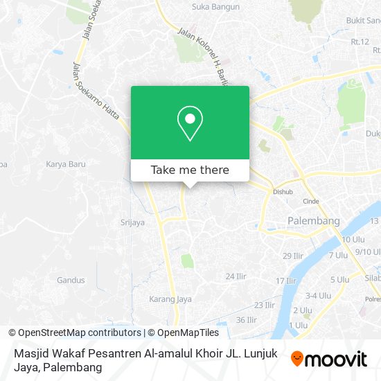 Masjid Wakaf Pesantren Al-amalul Khoir JL. Lunjuk Jaya map