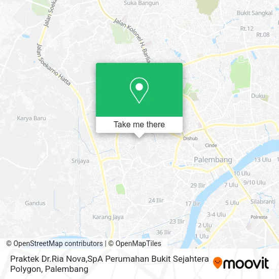 Praktek Dr.Ria Nova,SpA Perumahan Bukit Sejahtera Polygon map