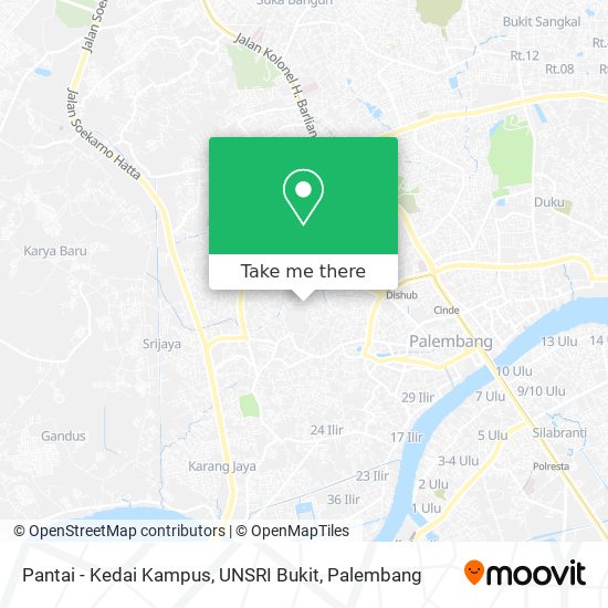Pantai - Kedai Kampus, UNSRI Bukit map