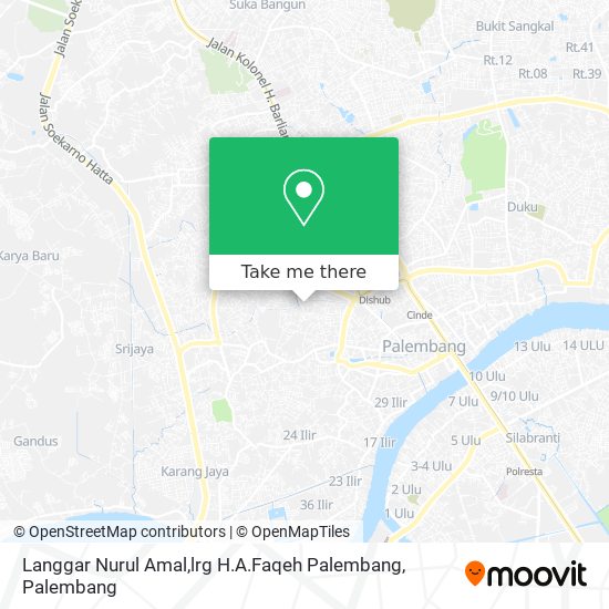 Langgar Nurul Amal,lrg H.A.Faqeh Palembang map