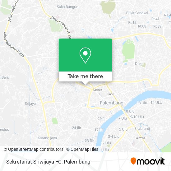 Sekretariat Sriwijaya FC map