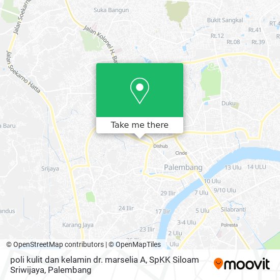 poli kulit dan kelamin dr. marselia A, SpKK Siloam Sriwijaya map