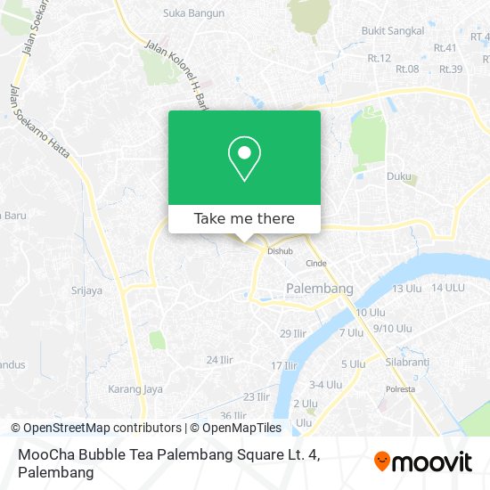 MooCha Bubble Tea Palembang Square Lt. 4 map