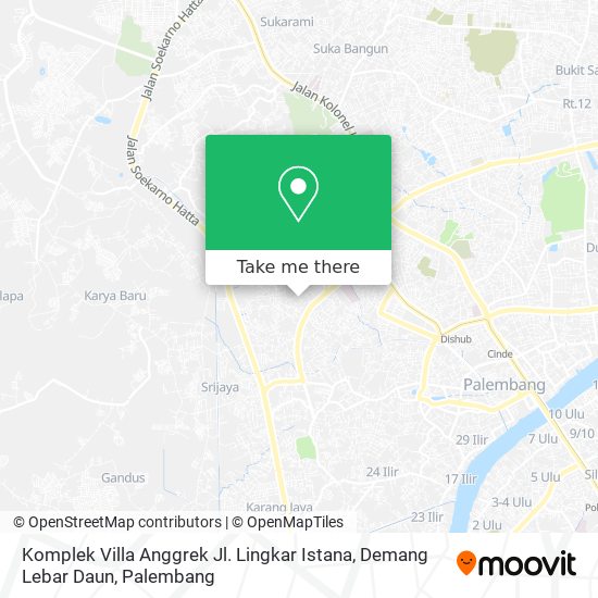Komplek Villa Anggrek Jl. Lingkar Istana, Demang Lebar Daun map