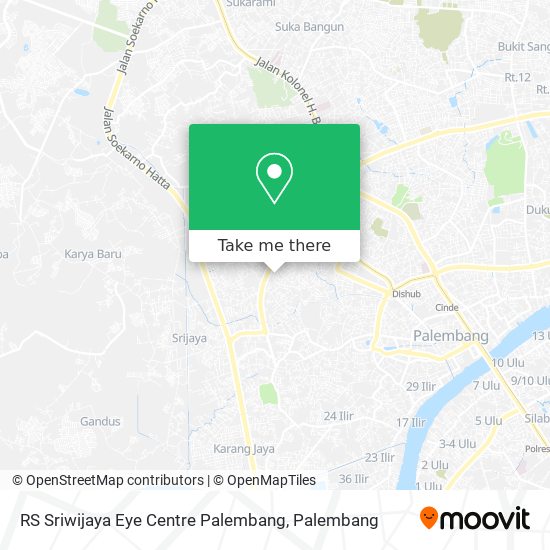 RS Sriwijaya Eye Centre Palembang map