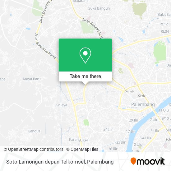 Soto Lamongan depan Telkomsel map