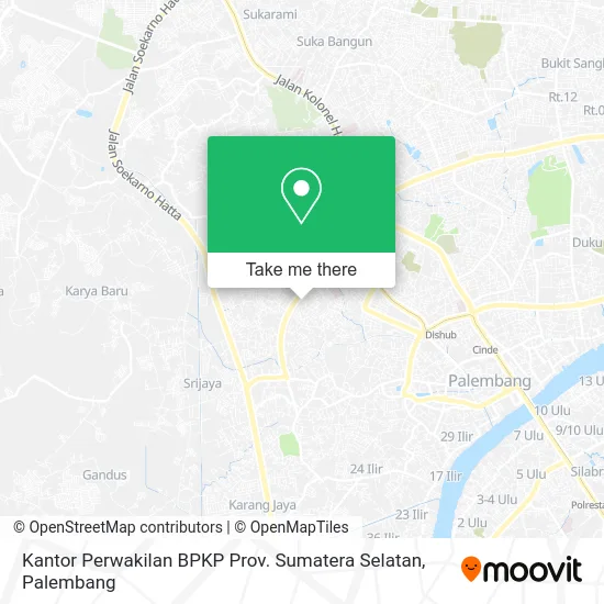Kantor Perwakilan BPKP Prov. Sumatera Selatan map