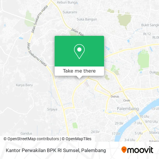 Kantor Perwakilan BPK RI Sumsel map